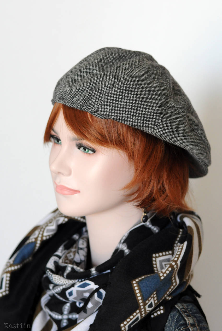 Grey Tweed Newsboy Cap Womens Newsboy Hat Mens Wool Hat Driver - Etsy ...