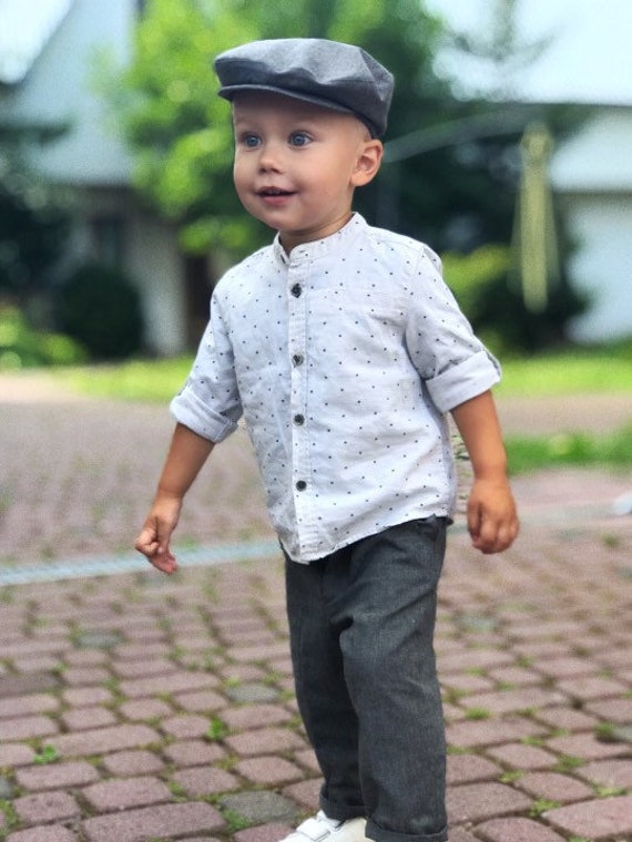 Sombrero de niño pequeño sombrero gris gorra de niño gorra de - Etsy España