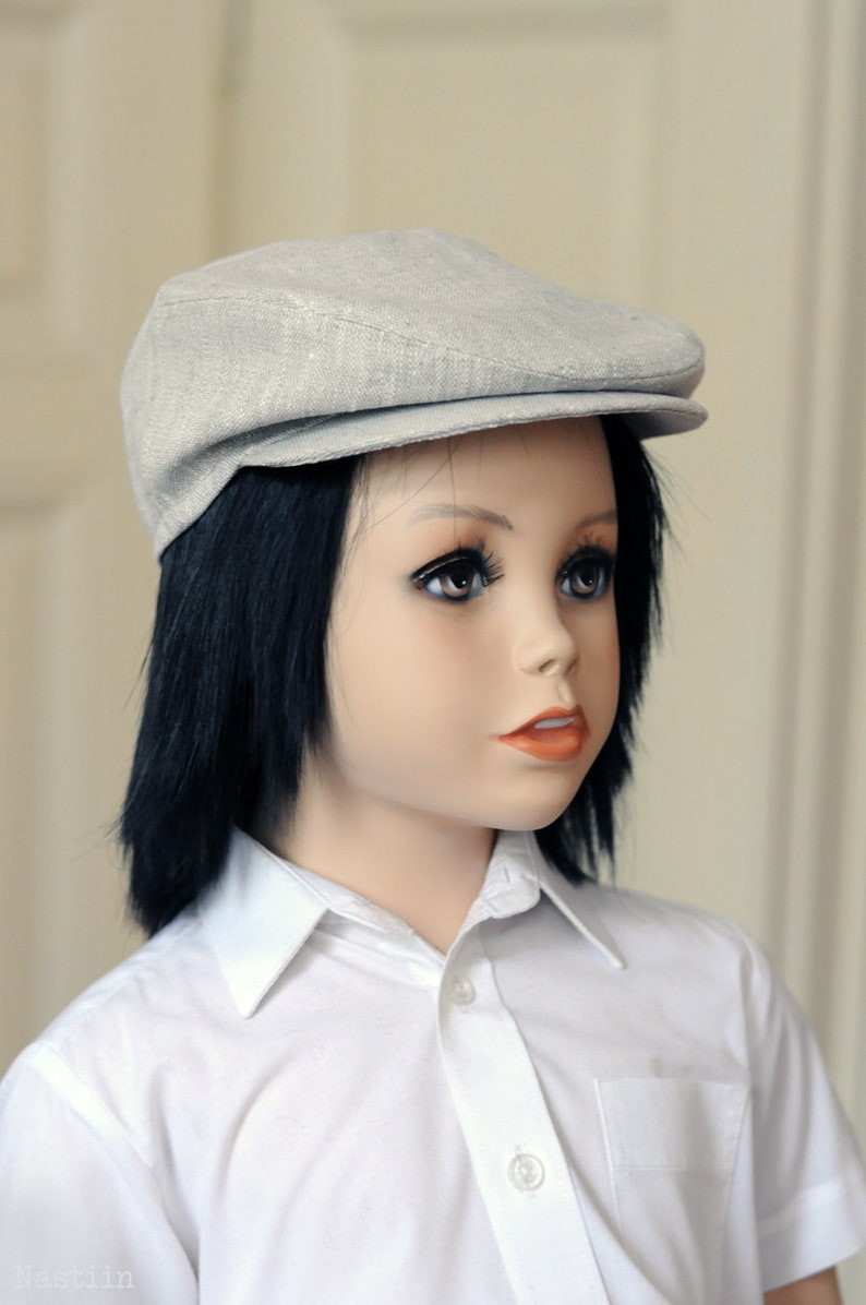 Boys newsboy hat Linen hat Newspaper boy cap Toddler newsboy Etsy