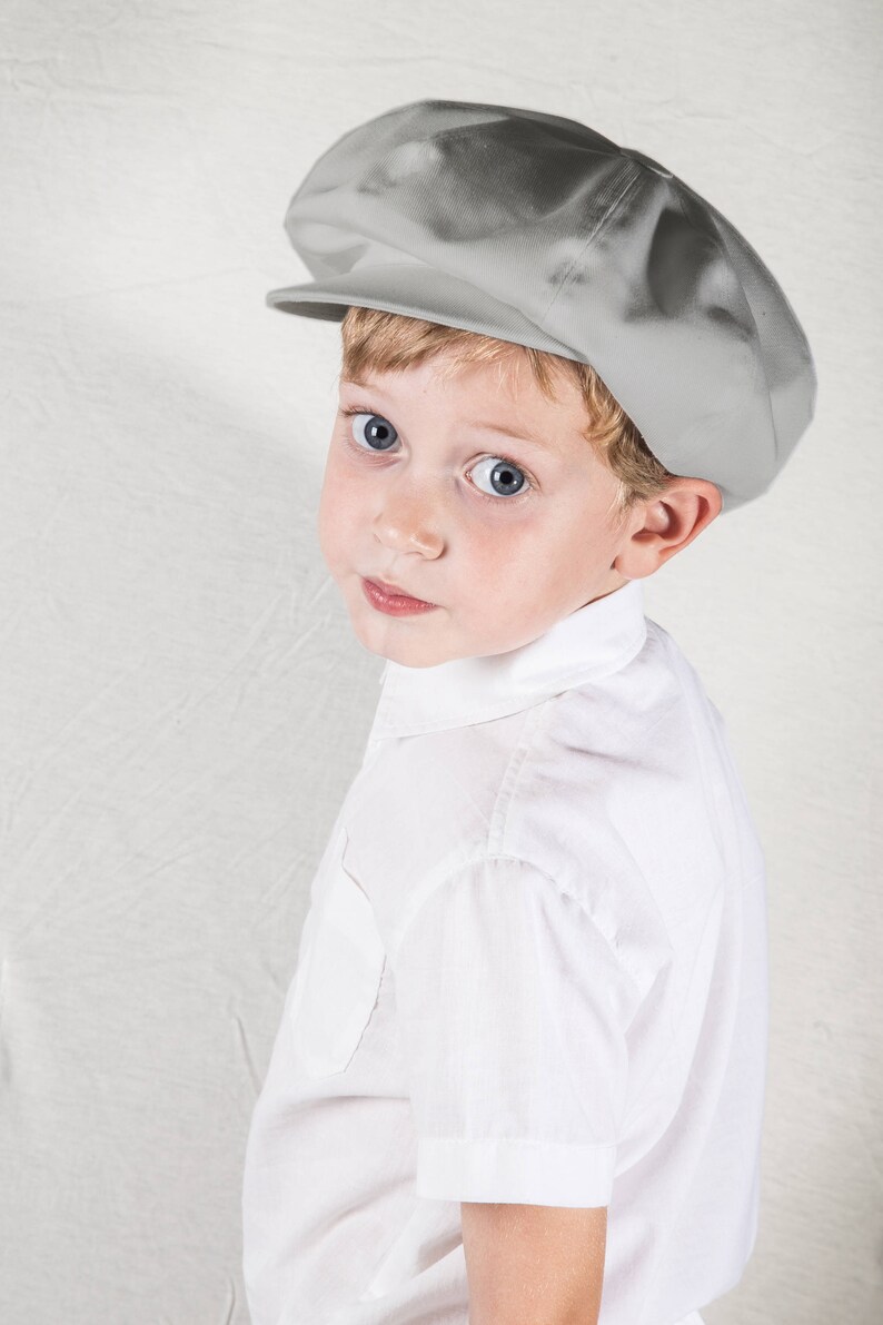 Grey newsboy hat Toddler boy hat Baby newsboy cap Infant hat Etsy