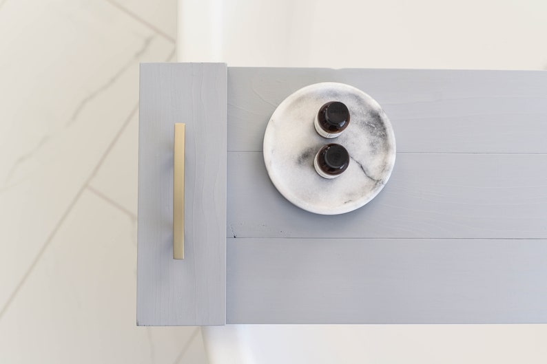 Bathtub Caddy with Gold Handles Bath Board Tub Tray Brass Etsy