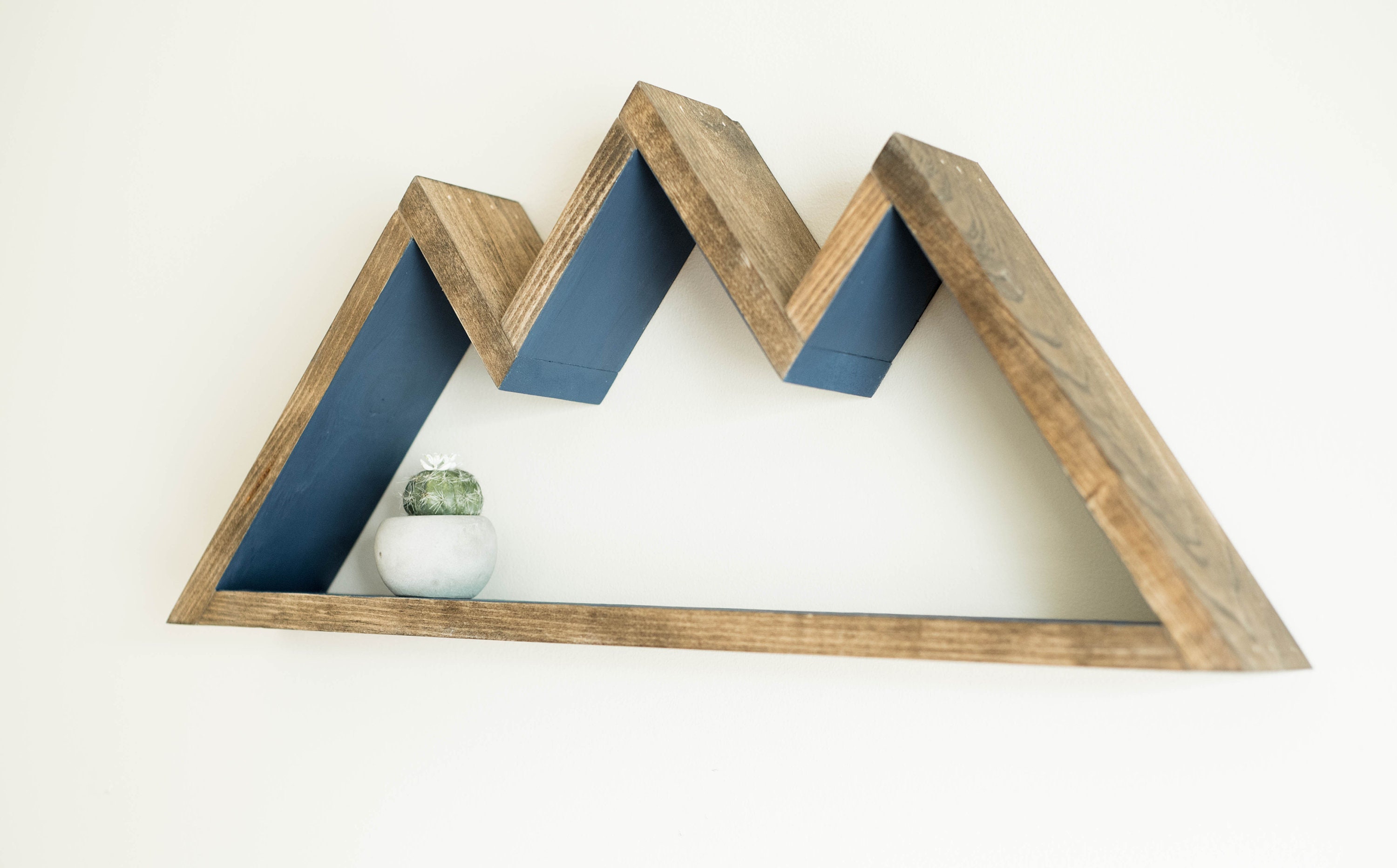 Mountain Shelf 2 Color Wall Storage Mountain Art Spring Etsy