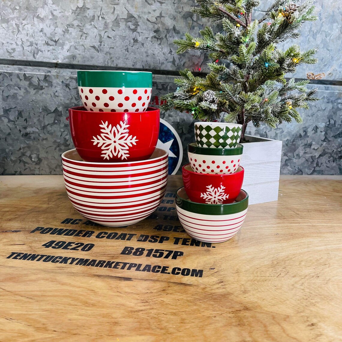 Wooden Mixing Bowl Risers for Walmart Christmas Mixing Bowls Etsy