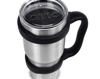 Powder Coat Cup Accessories ~ Handles ~ Lids ~ Straws RTIC Brand 30 oz/20 oz/Stainless Steel/brush/splash proof/no spill/tumbler/rambler
