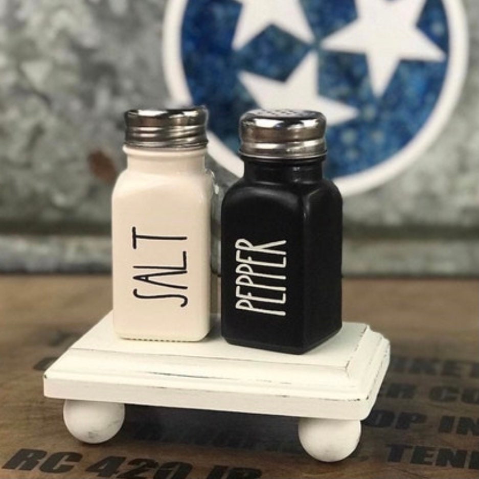 Farmhouse Salt And Pepper Shakers Set With Adjustable Lids, Modern Home  Country Kitchen Decor, Cute Shaker Set - AliExpress