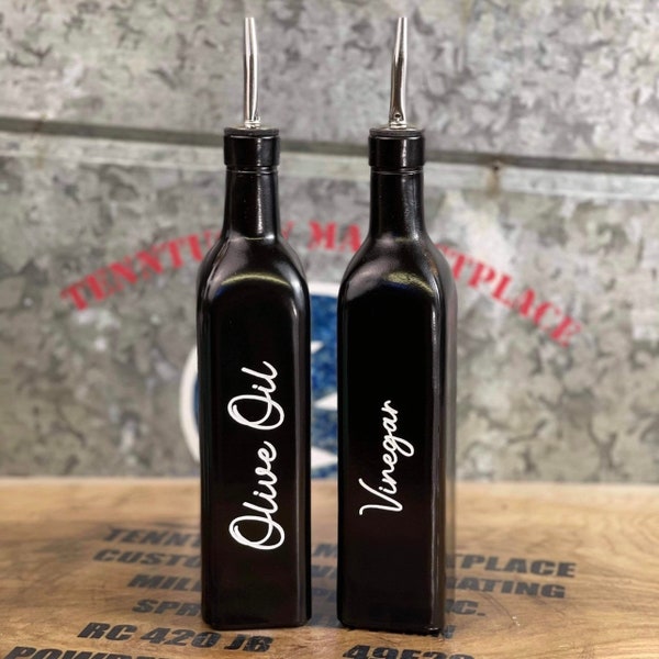 Vinegar Oil Cruet Etsy