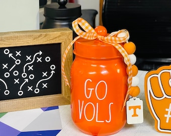 Football MINI CANISTERS | Tiered Tray Decor | College Football| Pairs Well With Rae Dunn | great addition to your decor NFL