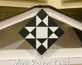 MINI BARN QUILT | 3.5” Mini Hand Painted Barn Quilt Perfect for your Hobby Lobby Barn Display