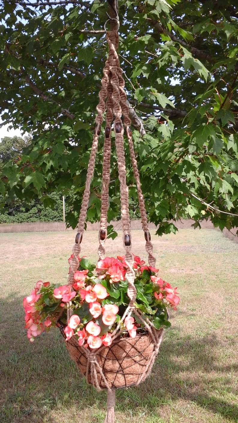 XXLarge Naturally Knotty Macrame' Jute Plant Etsy