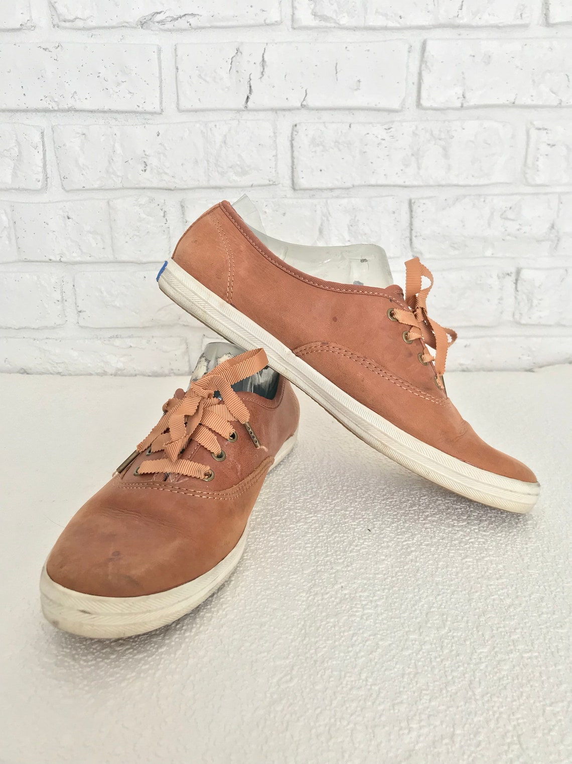 Vintage Women's Size 8 Brown Leather Keds Etsy