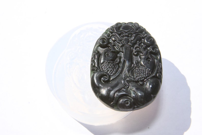 Clear High Grade Silicone Size 48x30mm The Spirit of Fiji Mold Amulet Silicone Mold