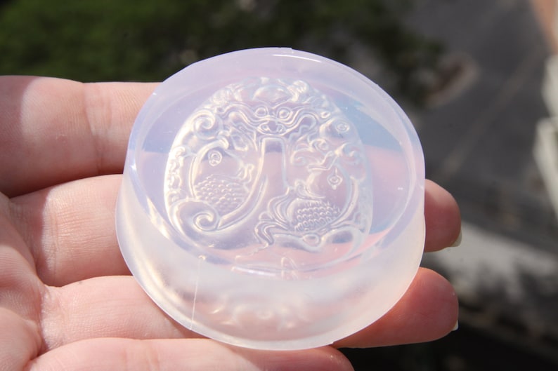Clear High Grade Silicone Size 48x30mm The Spirit of Fiji Mold Amulet Silicone Mold
