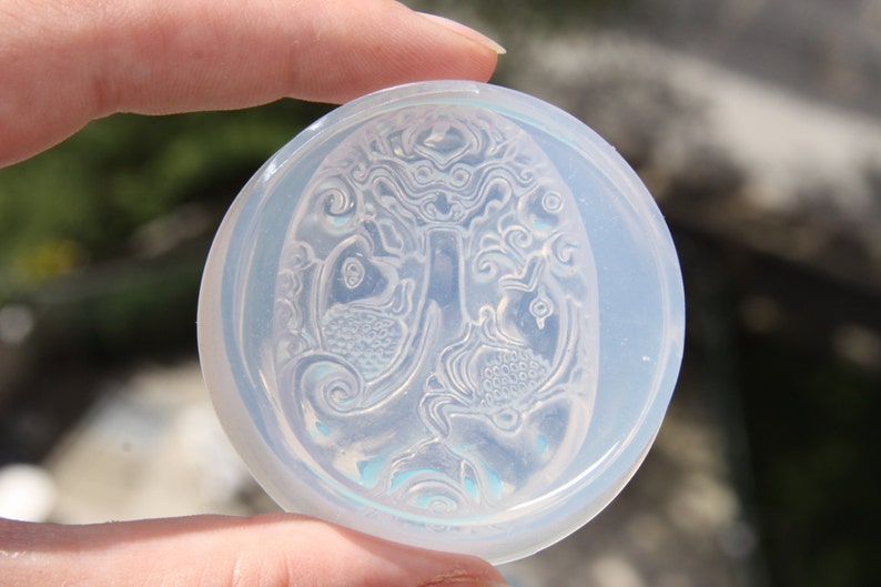 Clear High Grade Silicone Size 48x30mm The Spirit of Fiji Mold Amulet Silicone Mold