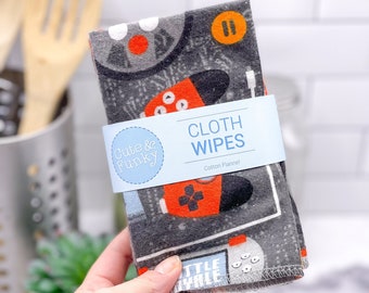 Gaming Reusable Cloth Towels: Eco-Friendly Paperless Wipes, Set of 12