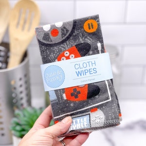 Reusable cloth towels / Paperless towels / Gaming / Eco-friendly kitchen / Sustainable Living /Large Cloth Wipe / Zero waste Kitchen