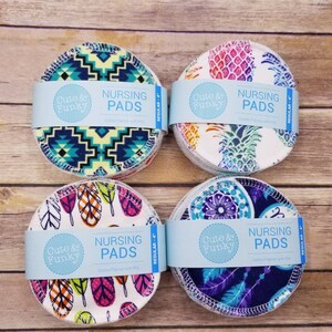 Reusable Nursing Pads, 6 pairs 12 pads, Washable Breast Pads with PUL image 5