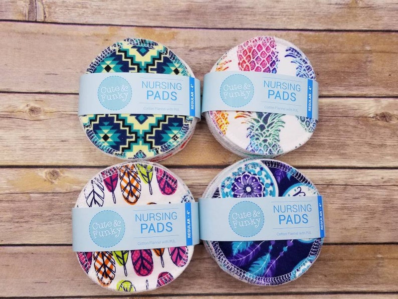 Reusable Nursing Pads, 6 pairs 12 pads, Washable Breast Pads with PUL image 5
