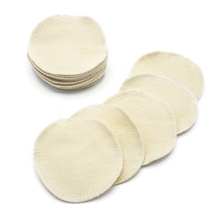 Reusable Cotton Rounds: Unbleached Makeup Remover Pads, Set of 20