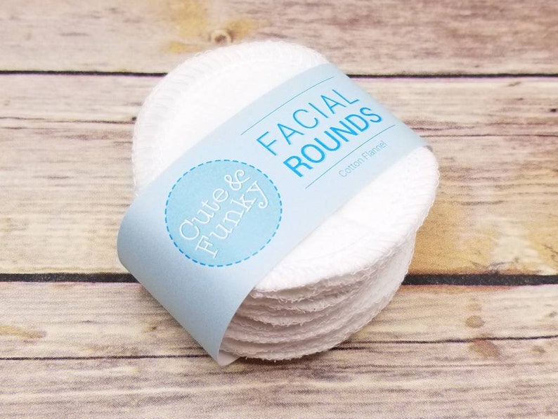 Reusable Cotton Rounds 20 White Makeup Removers Washable Etsy
