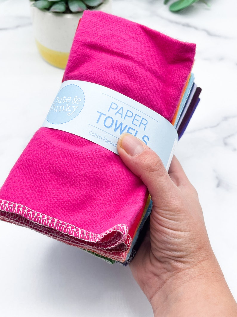 Paperless Paper Towels Rainbow Unpaper Towels Reusable Etsy