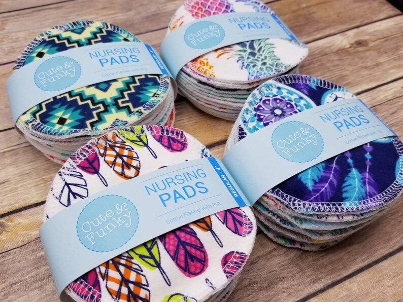 Reusable Nursing Pads 6 Pairs 12 Pads Washable Breast Pads Etsy