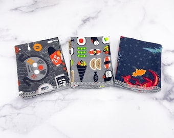 Reusable Kitchen Cloths: Mixed Prints Paperless Towels, Set of 12