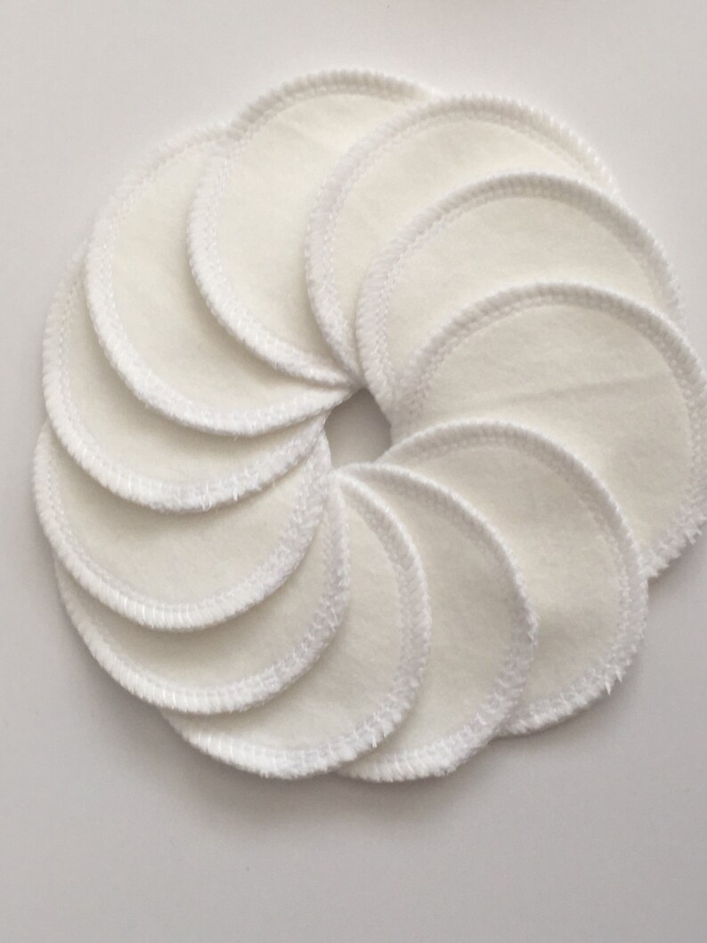Reusable Cotton Rounds, 10 Eco Friendly Washable Organic Bamboo Makeup Remover Pads
