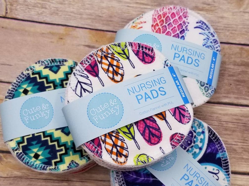 Reusable Nursing Pads 6 Pairs 12 Pads Washable Breast Pads Etsy