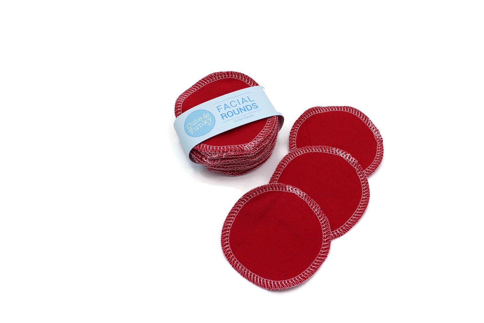 Reusable Toner Pads 20 Red Makeup Removers Facial Rounds Etsy