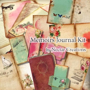 Memoirs Journal Kit, Hybrid Printable INSTANT DOWNLOAD