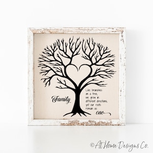  TOMATO FANQIE Our Family Like Branches on a Tree 5inch x10inch  Wood Plank Design Hanging Sign Home Decor Art （US-G086） : Home & Kitchen