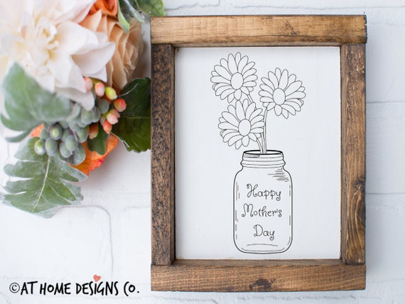 Download Happy Mother S Day Svg Mother S Day Mason Jar Svg Etsy