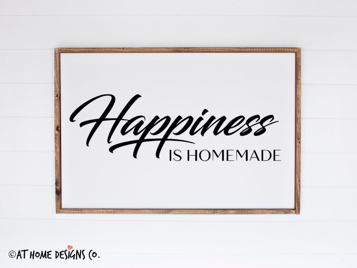 Download Happiness Is Homemade Svg Happiness Svg Horizontal Etsy