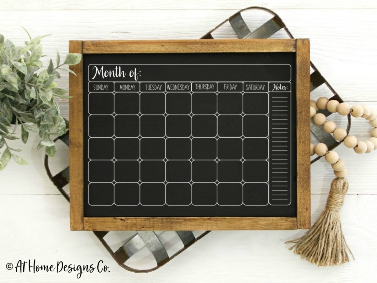 Flip Calendar 2024 Printable, Perpetual Calendar Digital Download, Chalkboard  Calendar for Wall, Farmhouse Classroom Decor, Unique Gifts For 