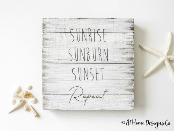 Sunrise Sunburn Sunset Repeat Tote Beach Bag