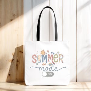 Sommermodus auf schnell trocknender Strandtasche, Strandtasche, Sommertasche, Handtuchtasche, Pooltasche, Lehrer-Strandtasche, Sommerlehrer-Geschenk, Geschenk zum Jahresende