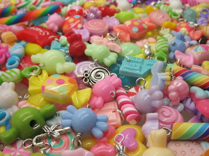 Candy Mix Kawaii Charms 25 or 50 pc Candy Chocolate Mint | Etsy