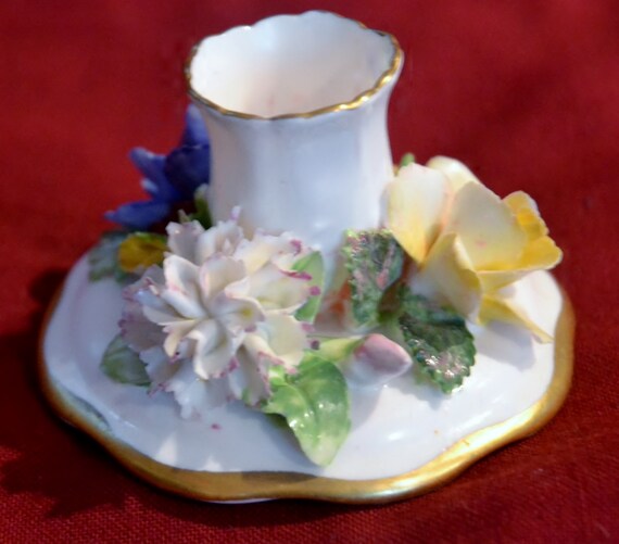 Vintage Candle Holder, STAFFORDSHIRE, ENGLAND. Fi… - image 1