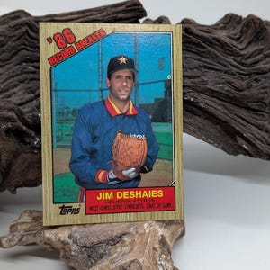 Jim Deshaies 1986 Record Breaker Baseball Card - Chicago Cubs Pitcher - Vintage Collectible Card - Perfect for Baseball Fans & Collectors