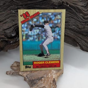 Roger Clemens Topp &#39;86 Record Breaker Baseball Card - Vintage Collectible on Etsy
