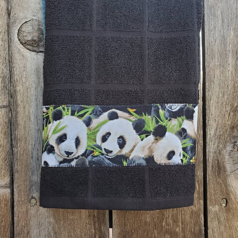 Panda Towel Pandas Kitchen Towel Kitchen Decor Bathroom Etsy