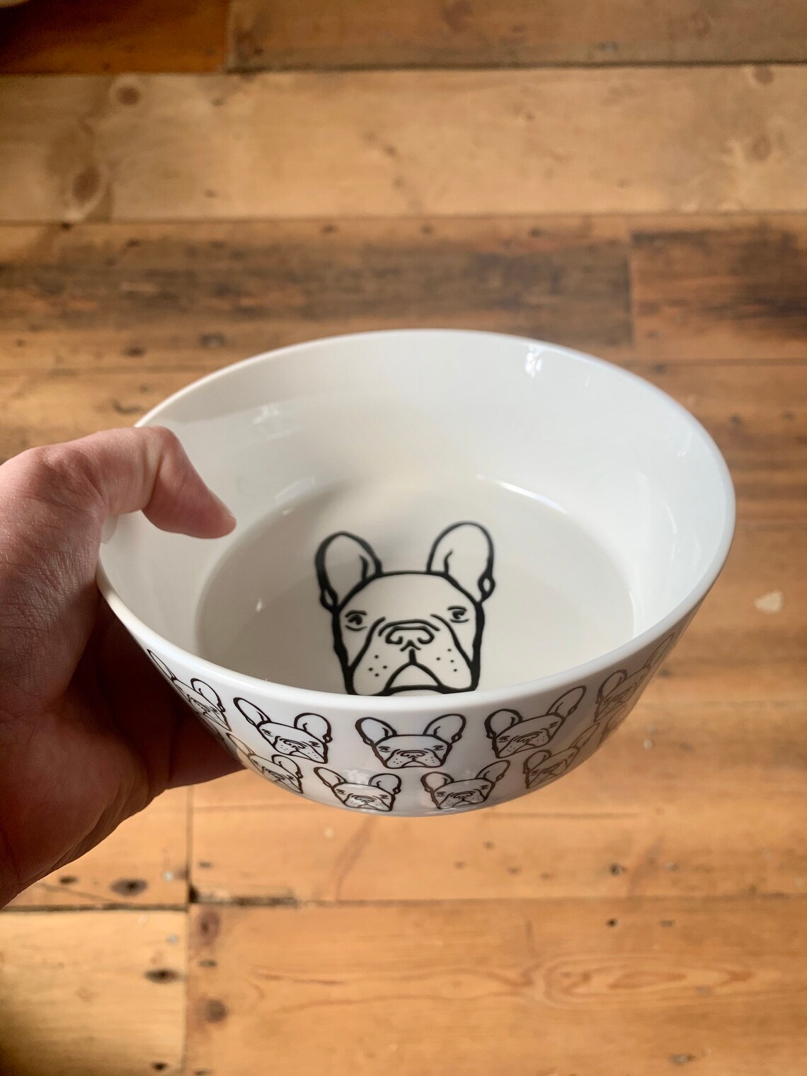 French Bulldog Pet Bowl French Bulldog Water Bowl Ceramic Etsy UK