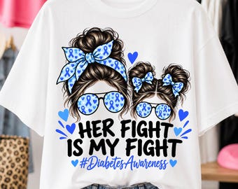 Su lucha, mi lucha PNG, diseño de concientización sobre la diabetes tipo 1, divertido lazo azul PNG, defensor de la concientización sobre la diabetes, concientización sobre la mujer negra PNG