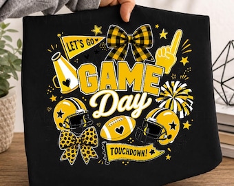 Día de partido Temporada de fútbol Negro y dorado Amarillo Png, Aficionado del equipo de fútbol Negro y amarillo Png, Temporada de fútbol Png, Negro y amarillo, Día de partido