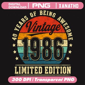 1986年40歳の誕生日40歳PNG、1986年限定版40歳の誕生日PNG、40歳の誕生日PNG、1986年40歳の誕生日PNG、1986年誕生日PNG