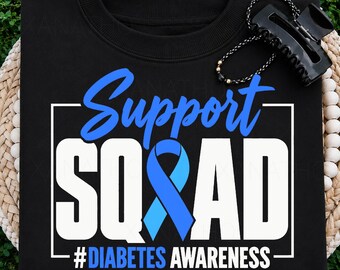 Equipo de apoyo T1D PNG, diseño de concientización sobre la diabetes con cinta azul, equipo de apoyo con cinta azul, equipo de apoyo para la concientización sobre la diabetes tipo 1