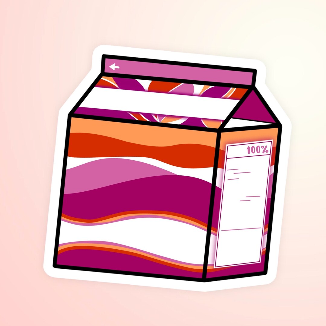 Lesbian Pride Milk Carton - Etsy