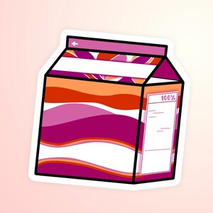Lesbian Pride Milk Carton
