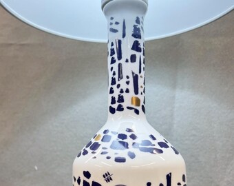 Metaxa Porcelain Liquor  Bottle - Desk  / Table Lamp  New w/ Shade Great for  Man Cave,  Bar  or Shop