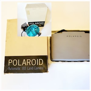 Polaroid Automatic 103 Land Camera w/Flashgun #268